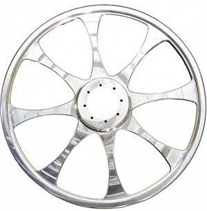 TKI 8 Spoke Billet Wheel Натяжной Ролик Гусеницы Серебристый 10" Дюймов 
