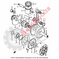 90209-24073-00 Шайба пальца шатуна коленвала для снегоходов Yamaha VK540 152-11685-00-00/90209-24183-00 - фото товара BoonDocker
