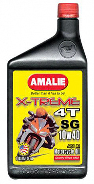 Масло моторное посусинтетическое Amalie X-TREME 4T 10W40 1 литр