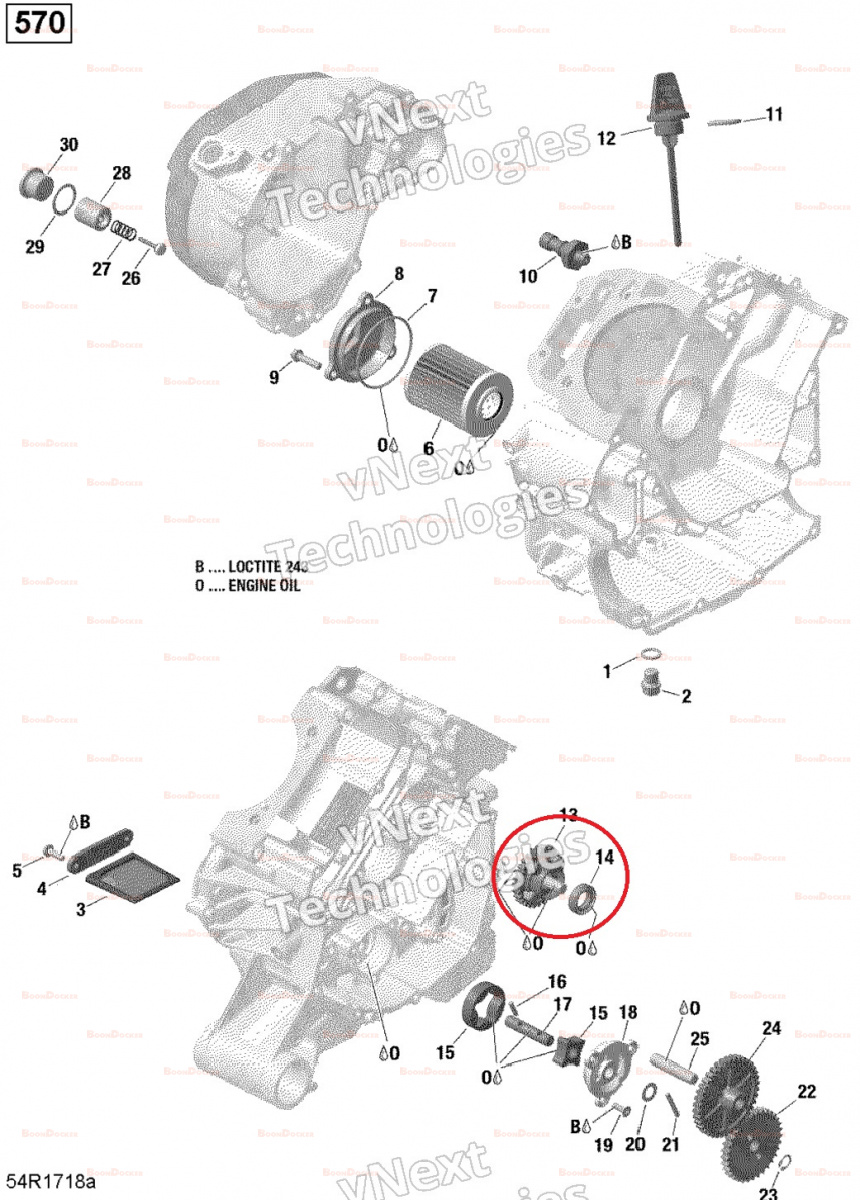 420434307 Шестерня 28 зубьев маслонасоса для квадроциклов Can-Am 420434307 - фото товара BoonDocker
