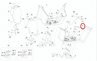 43516-AX101-K00 Подножка левая 43516-AX101-K00 - фото товара BoonDocker