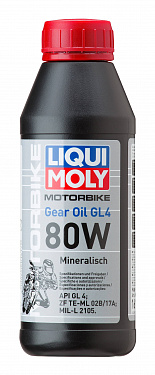 1617 Масло трансмиссионное минеральное Liqui Moly Motorbike Gear Oil 80W 500 ml