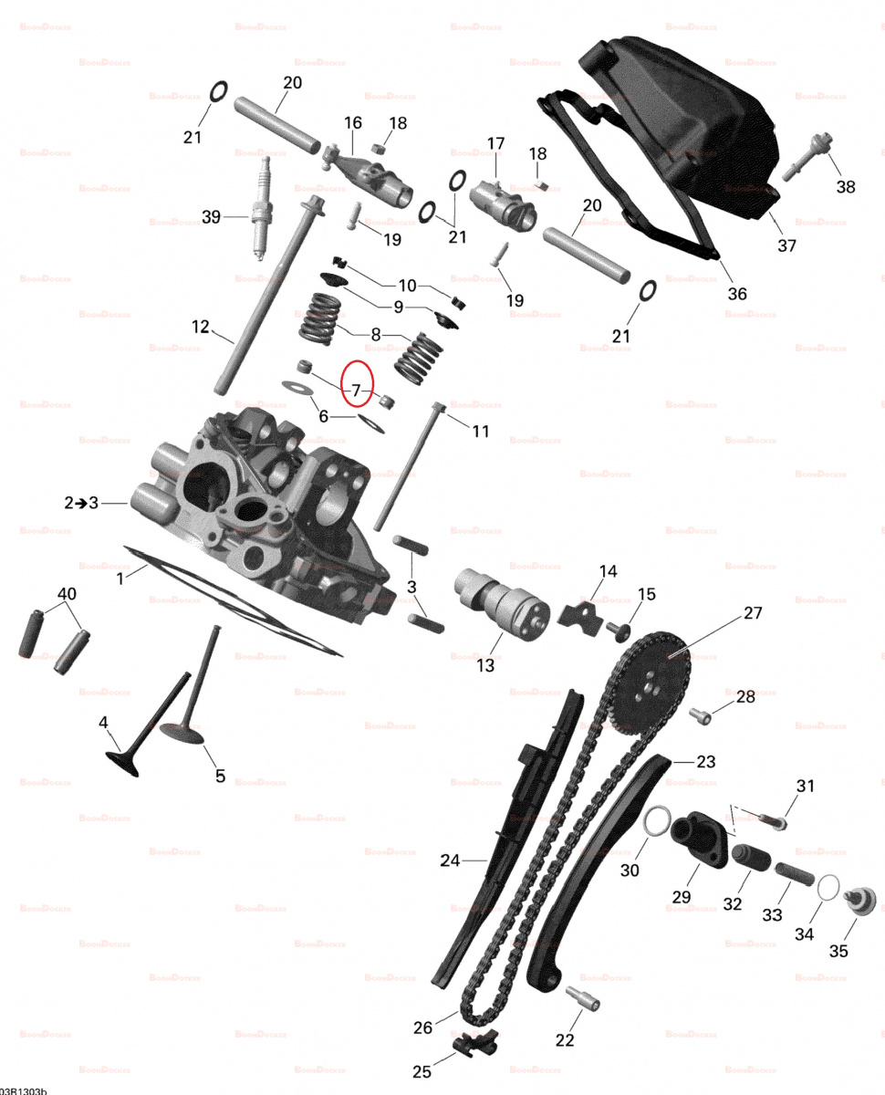 420430420 Маслосъемный колпачок 1 шт для квадроциклов Can-Am Rotax 850/1000 420430420 - фото товара BoonDocker