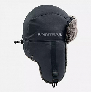 2950 ШАПКА УШАНКА FINNTRAIL TERRA MIDDLEGREY, серая, размер XL-XXL