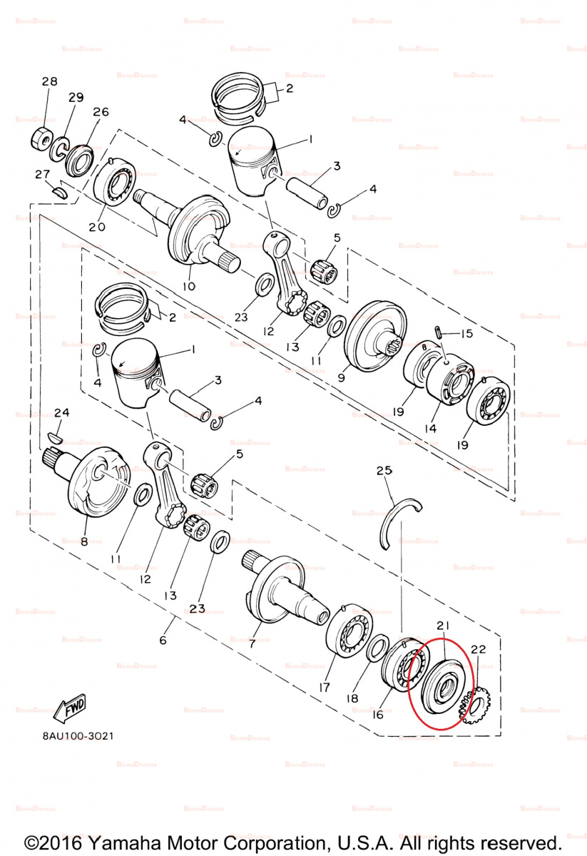 93103-32095-00 Сальник коленвала двигателя 32X78X9.5 PTO для снегоходов Yamaha VK540 09-55133/09-711182 - фото товара BoonDocker
