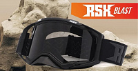 Очки кроссовые RSX Blast черные с серой линзой - фото товара BoonDocker