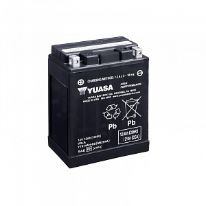 Аккумулятор YUASA AGM YTX14AH-BS 12V/12Ah прямая +/- 134x89x166 mm
