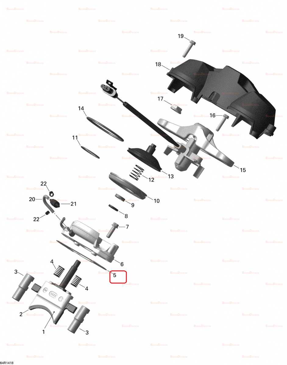 420430032 Прокладка RAVE-клапанов для снегоходов Ski-Doo Rotax 600HO/800R E-TEC 09-719204/09-710303E/09-710303A - фото товара BoonDocker