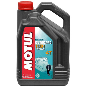 113264 Масло моторное полусинтетическое MOTUL OUTBOARD TECH 4T 10W40 5 литров 106354