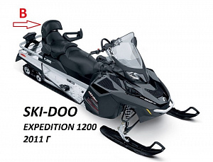Чехол ремонтный комплект перетяжки спинки пассажирского сиденья Ski-Doo/Lynx REV-XU 860200060