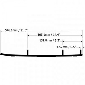 A-04-0-4-478 SPI Коньки 4" Для Лыж Для Ski Doo M5344021, M5342119, 5344021